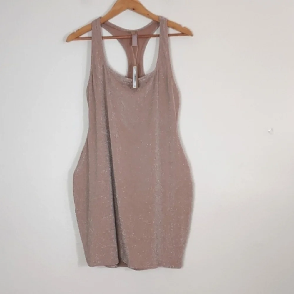 New Skims Gliter Swim Metallic Dress Cover-up Size 2X